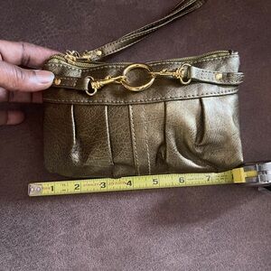 Elegant Gold Clutch / small wrist bag (NWOT)